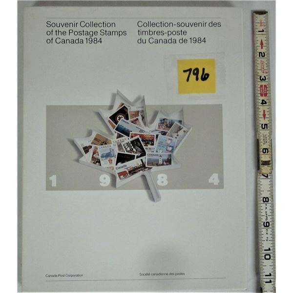 1984 souvenier Canadian postage stamp collection/album stamp value $18.07