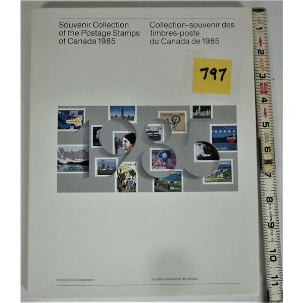 1984 souvenier Canadian postage stamp collection/album stamp value $18.33