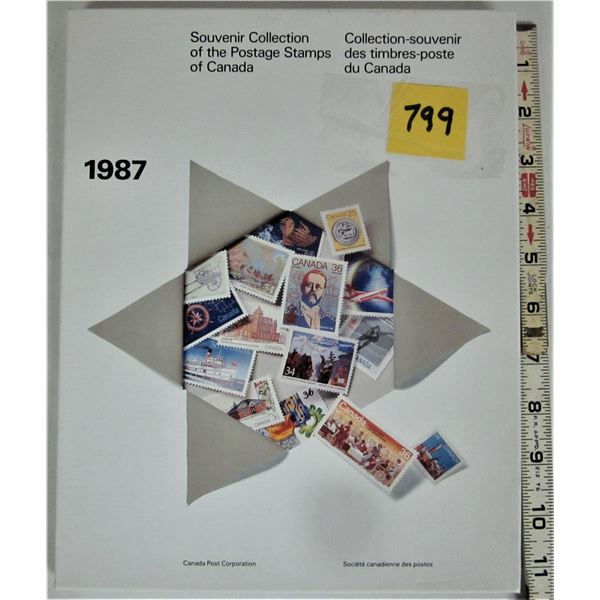1984 souvenier Canadian postage stamp collection/album stamp value $18.37