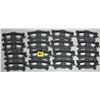 Image 3 : 16 piece dark gray Duplo Lego curved train track sections