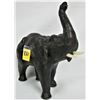 Image 2 : 12" X 12" leather bull elephant figure