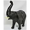 Image 3 : 12" X 12" leather bull elephant figure