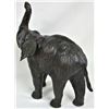 Image 4 : 12" X 12" leather bull elephant figure