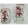 Image 3 : Pair of vintage glass Calgary, AB souvenier clear glass mugs / attractions lithos