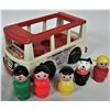 Image 1 : 1980's Fisher Price #141 Little People Play Family mini-bus playset