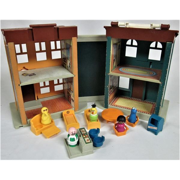1970's Vintage Fisher Price #938 Little People Sesame Street playset