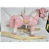 Image 1 : Girls pink & white Palamino ricking horse 22" L X 16" H