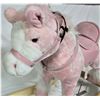 Image 3 : Girls pink & white Palamino ricking horse 22" L X 16" H