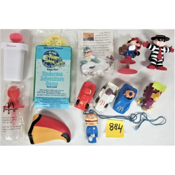 Lot of 12 assorted McDonalds happy meal collectible toys