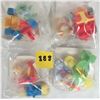 Image 2 : Set of all 4 new sealed 1990 McDonalds Hensons baby muppets Happy Meal Toys