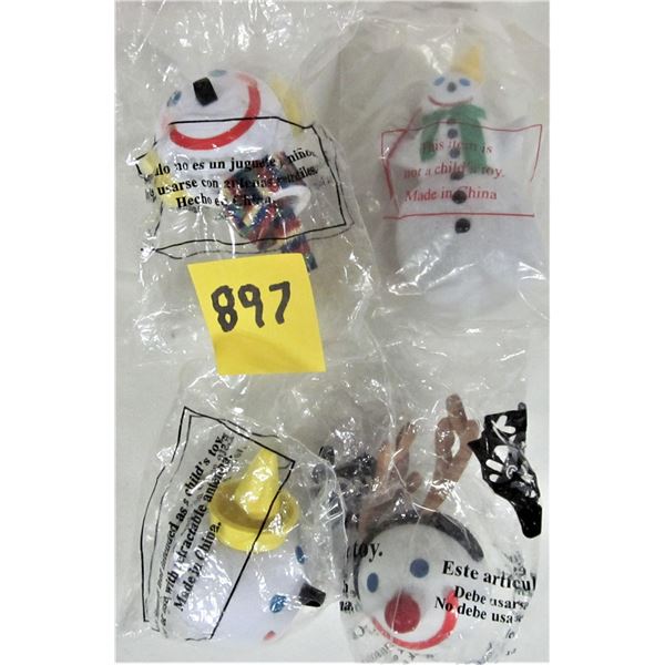 Lot of 4 new sealed Jack in Box antennae balls