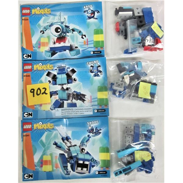 3 2015 Lego Mixels 41539 Krog - 41540 Chilbo - 41541 Snoof 100%