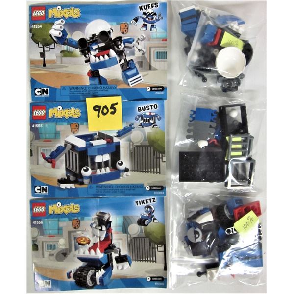 3 2016 Lego Mixels 41554 Kuffs - 41555 Busto - 41556 Tiketz 100%