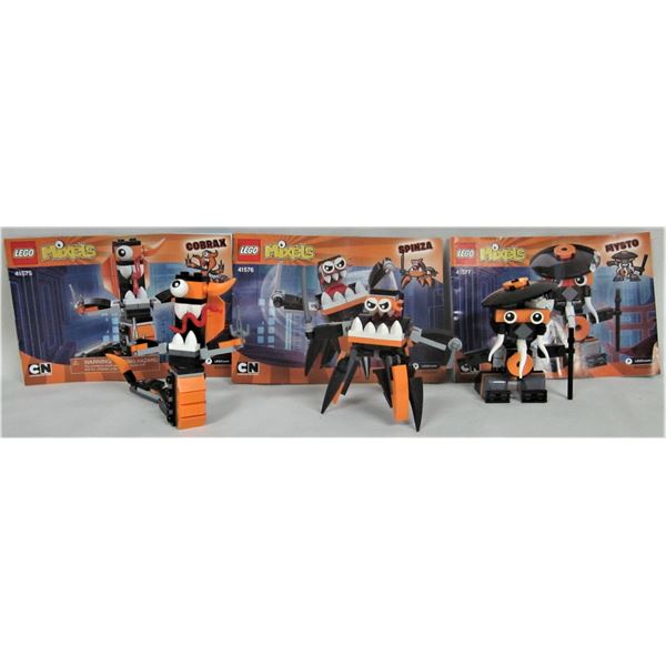 3 2016 Lego Mixels 41574 Cobrax - 41576 Spinza - 41577 Mysto 100