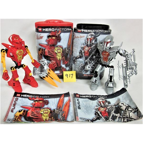 23 2010 Hero factory lego 7167 furno - 7168  bulk canisters & instructions 100%