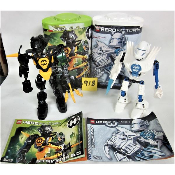 2 2010 Hero factory lego 2183 stringer 3.0 7164 stormer