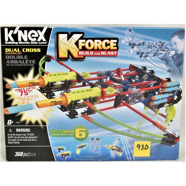 NEW Boxed 2015 K'NEX K-Force Dual Crossbow Building Set