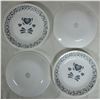 Image 2 : 16 pc. Set Corelle "discontinued" - Blue Heart Pattern Stoneware Set