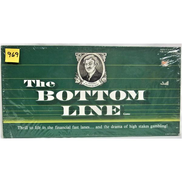 RARE -NEW-SEALED- 1886 BOTTOM LINE Family Financial Board Game