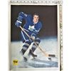 13' x 18" Poster FRANK MAHOLICH Toronto Maple Leafs - Signed