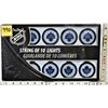 RARE Plastic Puck String of Christmas Lights - Toronto Maple Leafs - New