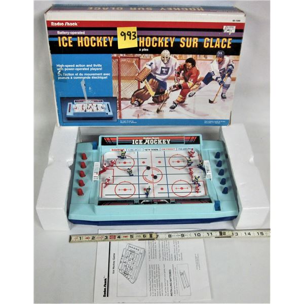 RARE Vintage 1980's Tandy Radio Shack Tabletop Electronic Ice Hockey