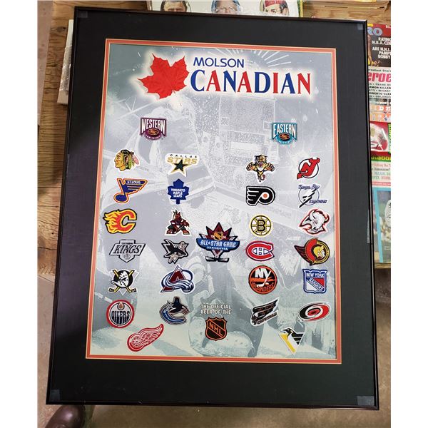 RARE 1998 MOLSON CANADIAN East+West NHL eam Crests