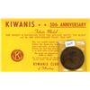 Image 1 : Kiwanis 50th Anniversary Medal issued in 1965. Massive nickel medal.
