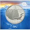 Image 2 : 2013 Iceberg with whales Silver $20. .9999 pure silver. Housed in folder of issue.