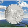 Image 2 : 2014 Flying Canada Goose $20. .9999 pure silver. Housed in folder of issue.