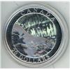 Image 1 : 2004 Northern Lights $20. Holographic image of the Northern Lights. Proof. .9999 pure silver.