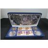Image 2 : 1953 – 2003 Queen Elizabeth II Coronation Coin & Stamp Set. Includes 4 Canadian coins and 4 differen