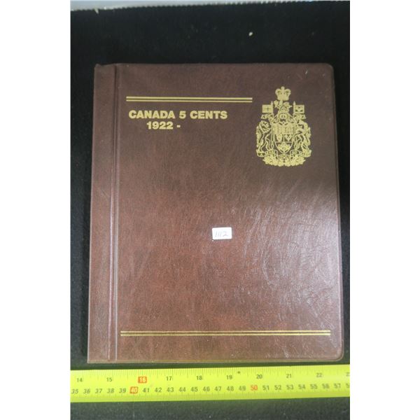 Empty Canada 5 Cents Gardmaster Numismatic Storage System Album. Houses nickel 5 cents from 1922 to 