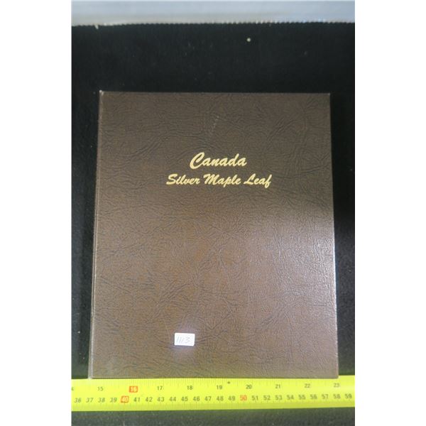 Empty Canada Silver Maple Leaf album. Houses 36 Silver Maple Leafs from 1988 to 2023. World Coin Lib