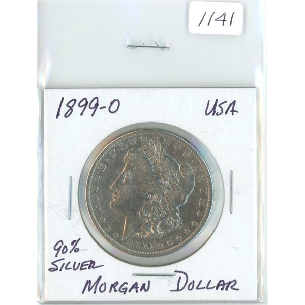 1899-O silver Morgan dollar