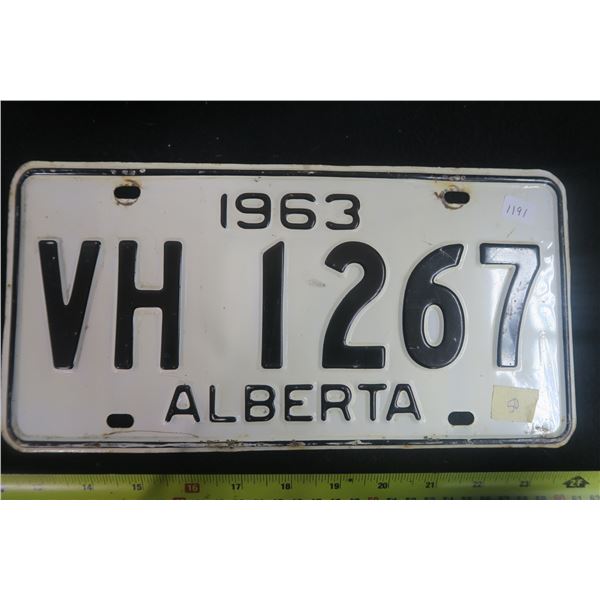 1963 Alberta Plate