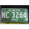Image 1 : 1962 Alberta Plate