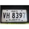 Image 1 : 1963 Alberta Plate