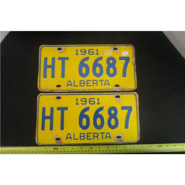 1961 Matching Albert Plates