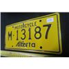 Image 2 : Alberta Motorcycle Plate 1970s
