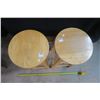 Image 4 : 2 Wooden Barstools