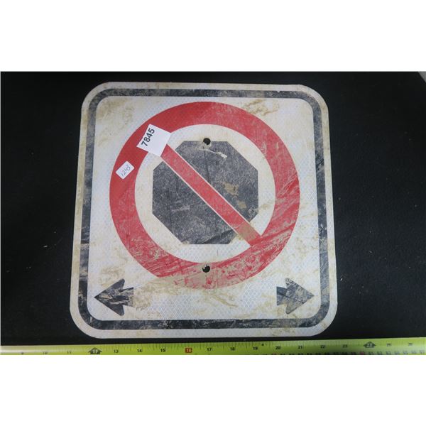 Heavy Metal No Stopping Sign