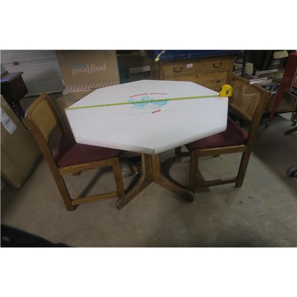 Vintage Table And 2 Chairs