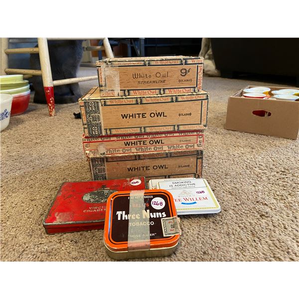 cigar / tobacco boxes & White Owl cigar boxes