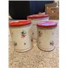 Image 1 : vintage tin canister set