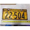 Image 1 : 1933 SASK LICENSE PLATE