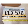 Image 1 : 1989 NORTH DAKOTA CENTENNIAL LICENSE PLATE