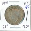 Image 2 : 1941 CAN Quarter Dollar (80% Silver)