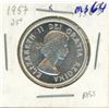 Image 2 : 1957 CAN Quarter Dollar (80% Silver)