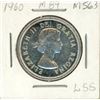 Image 2 : 1960 CAN Quarter Dollar (80% Silver)